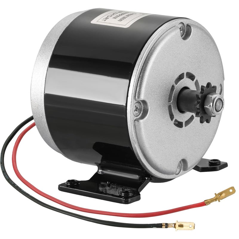 MYFULLY 24V DC 350W Brushed Permanent Magnet Electric Motor Generator Small Electric Scooter DC Motor 2800RPM for Electric Scooter Drive Speed Control, E-Bike, Wind Turbine PMA Generator (350, Watts) - Image 1